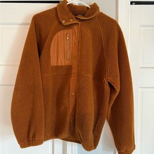 Staccato Rust Brown Sherpa Puffer Jacket